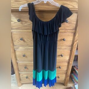 BLU SAGE | Women’s Long ColorBlock Dress